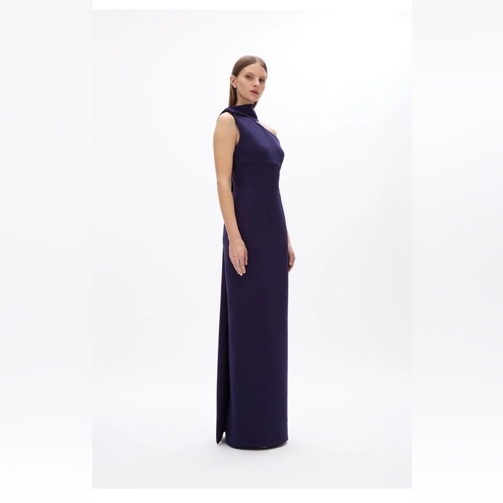 NWOT $1200 MRPs Rachel Gilbert Clara dress in dark indigo size 8 - Picture 8 of 17